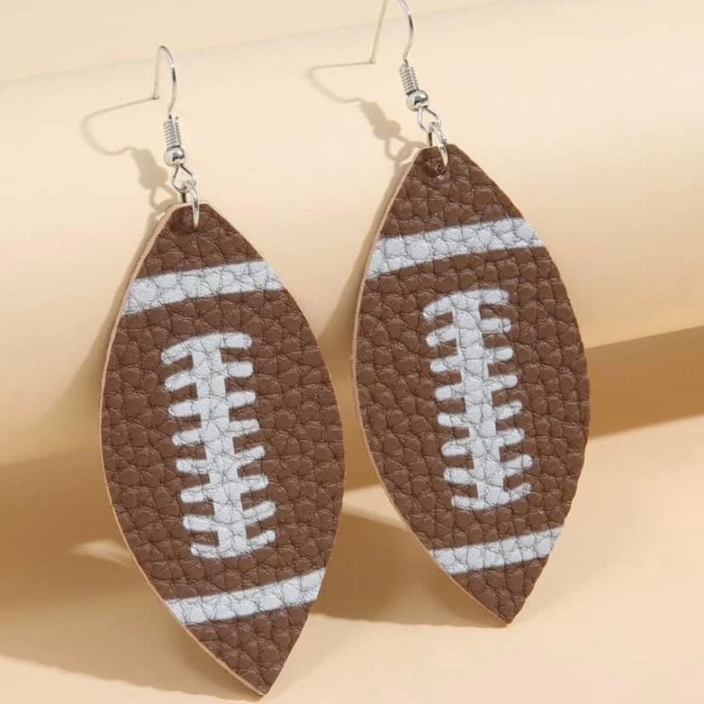 Football earrings